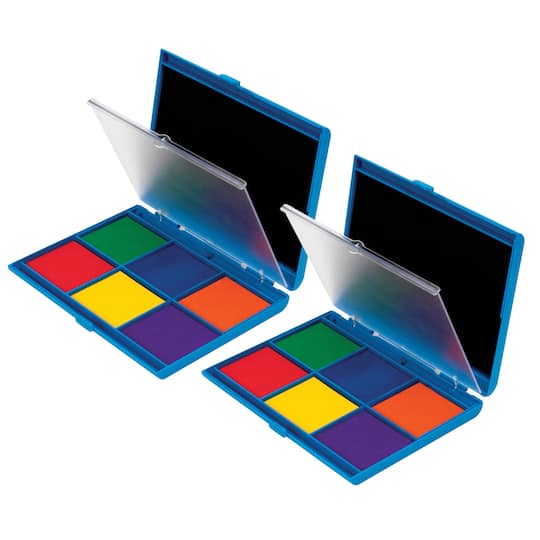 Learning Resources Stamp Pad, 7 Colors Per Pad, Set of 2